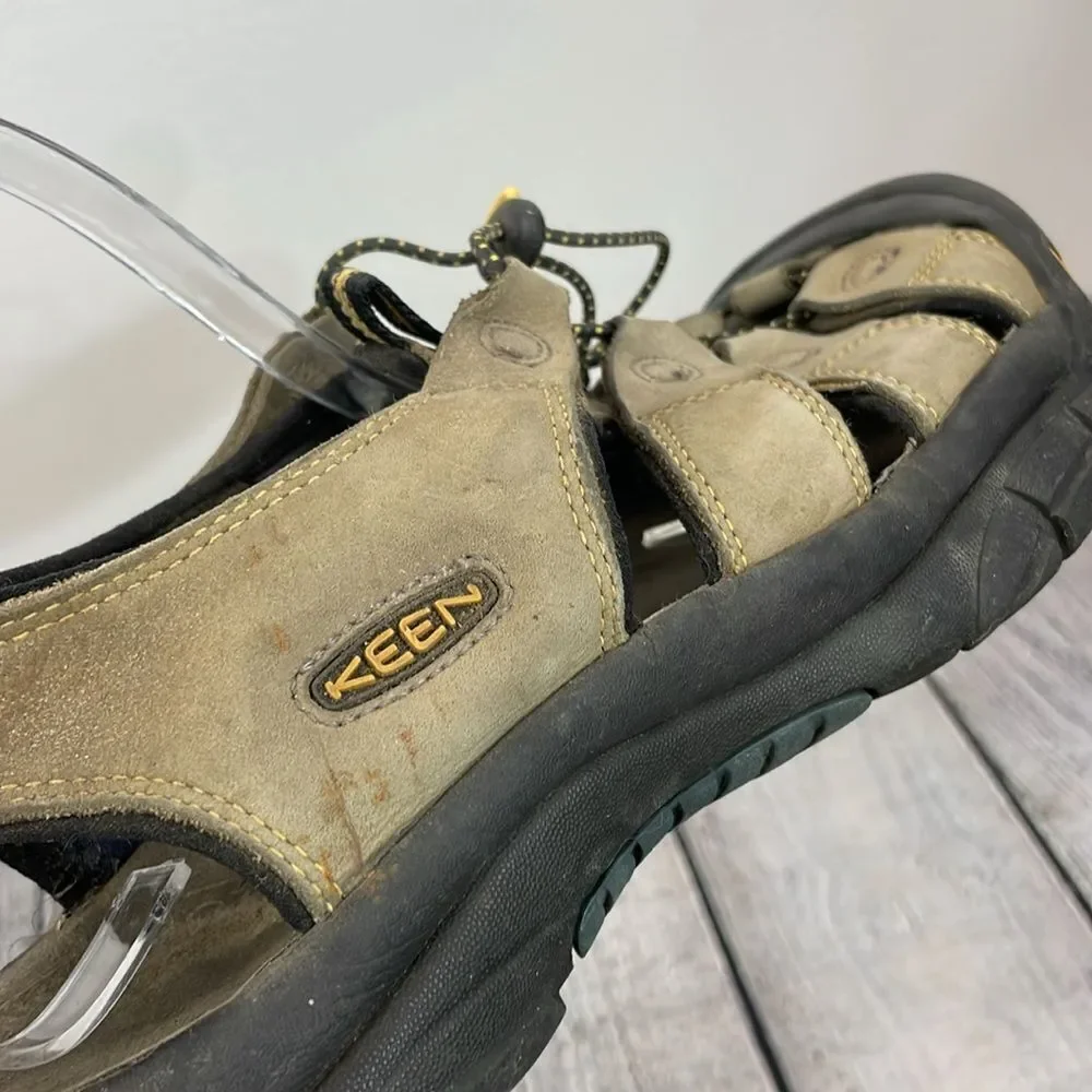 Keen Men's Newport H2 Hiking Sandals Brown Leather Waterproof Fisherman size 11